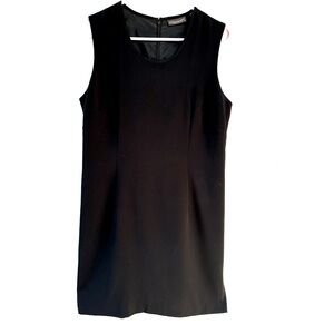 Banana Republic black dress round neck sleeveless size 10 EUC